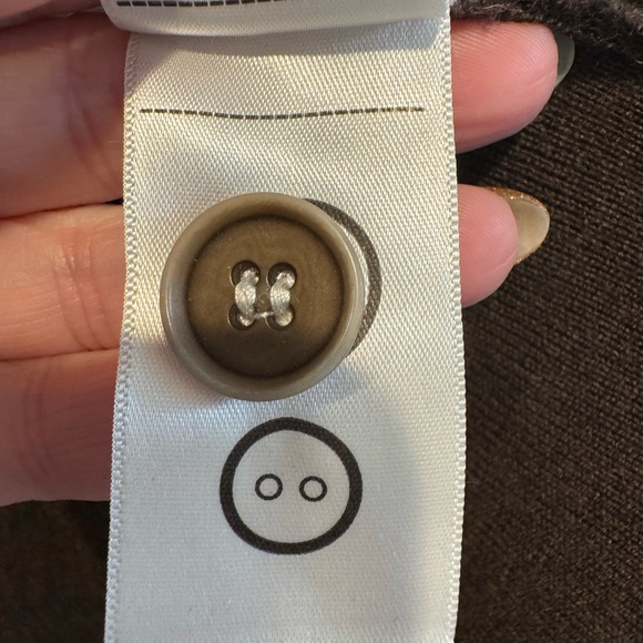 Mens UNTUCKit Dark Brown Button-Collar Sorensen Wool Sweater Size XL - Picture 9 of 15